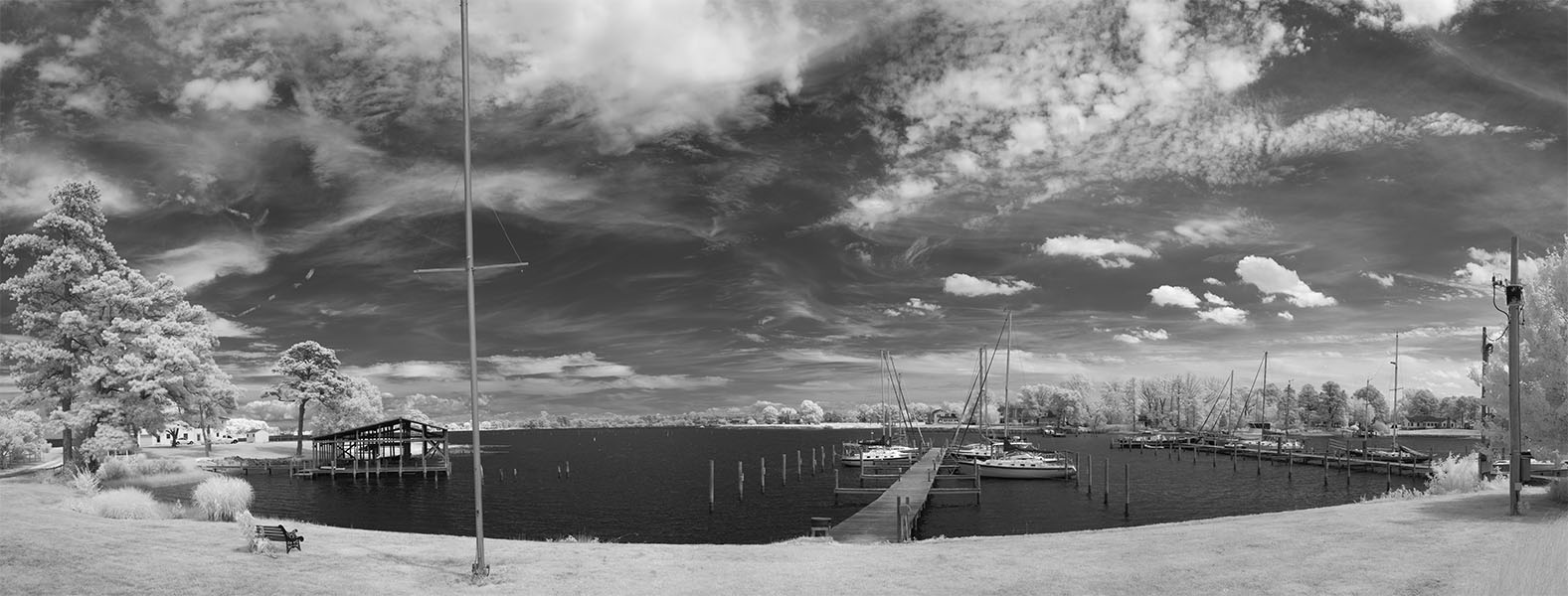 Infrared Image of Marina on the Potomac River.